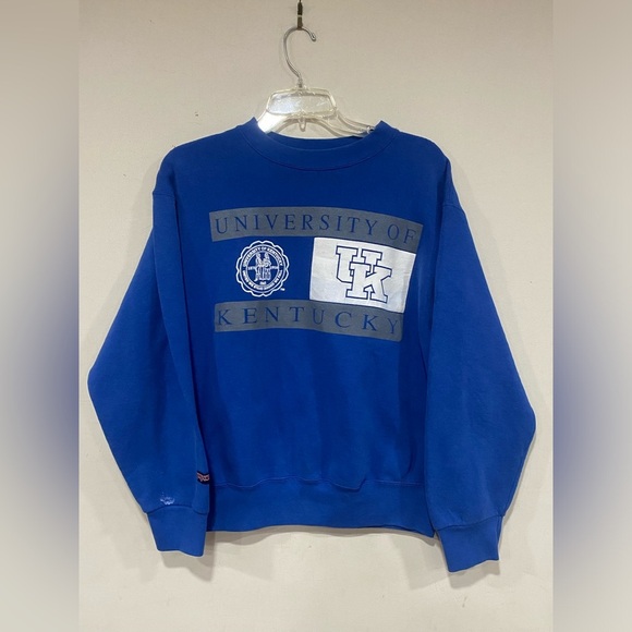 Vintage 90s University Of Kentucky Wildcats Graphic Sweatshirt Jansport Medium - Picture 1 of 5